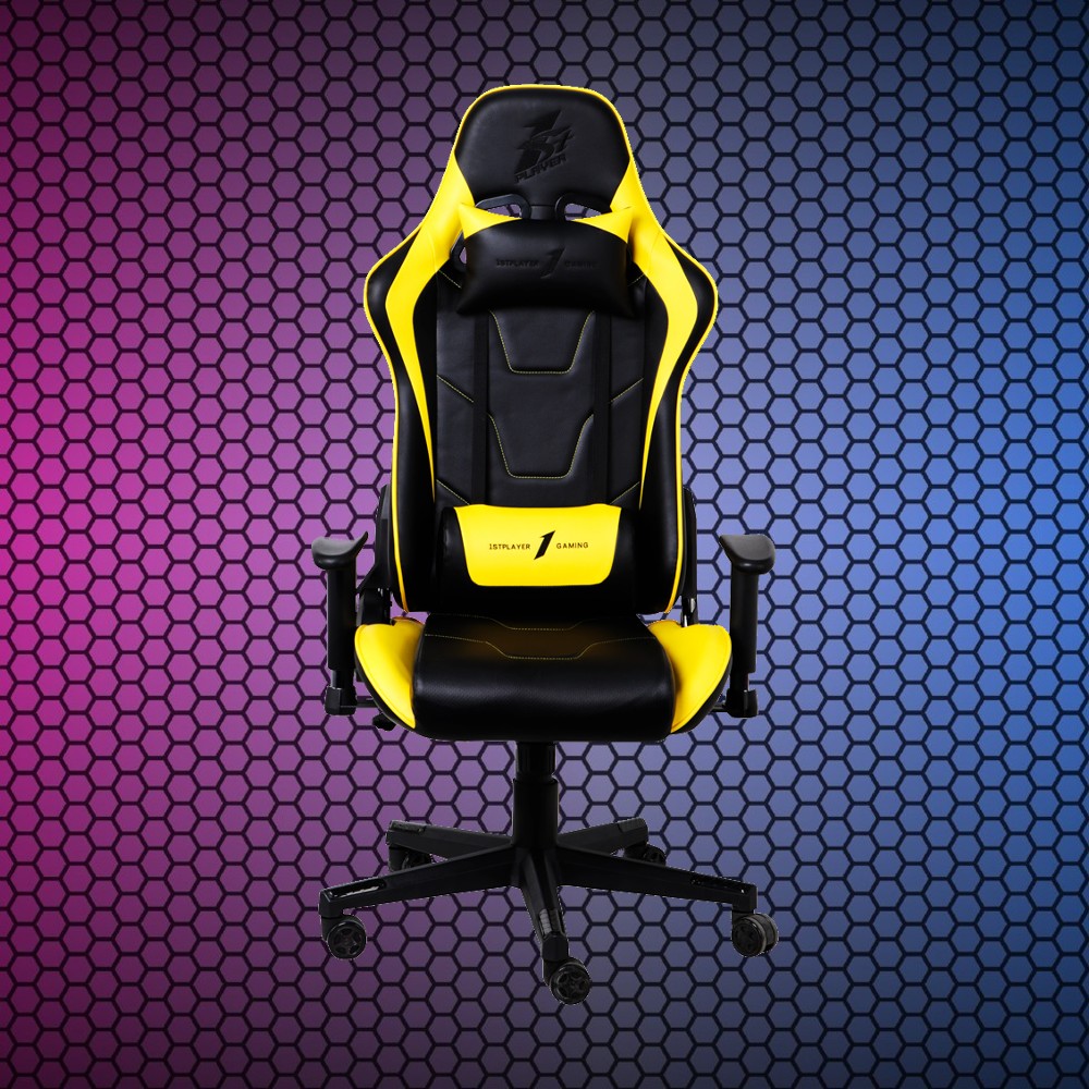 Игровое компьютерное кресло 1stPlayer FK2, Black/­Yellow