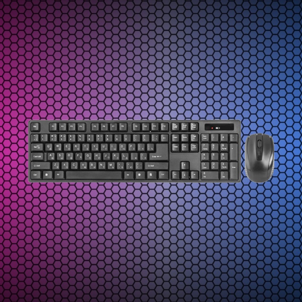Комплект беспроводной клавиатура+ мышь Defender Berkeley C-915 RU,черный